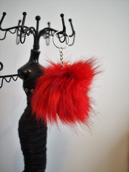 Pompon rouge | Porte-clé